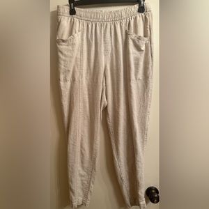 Old Navy Cream Linen Pants